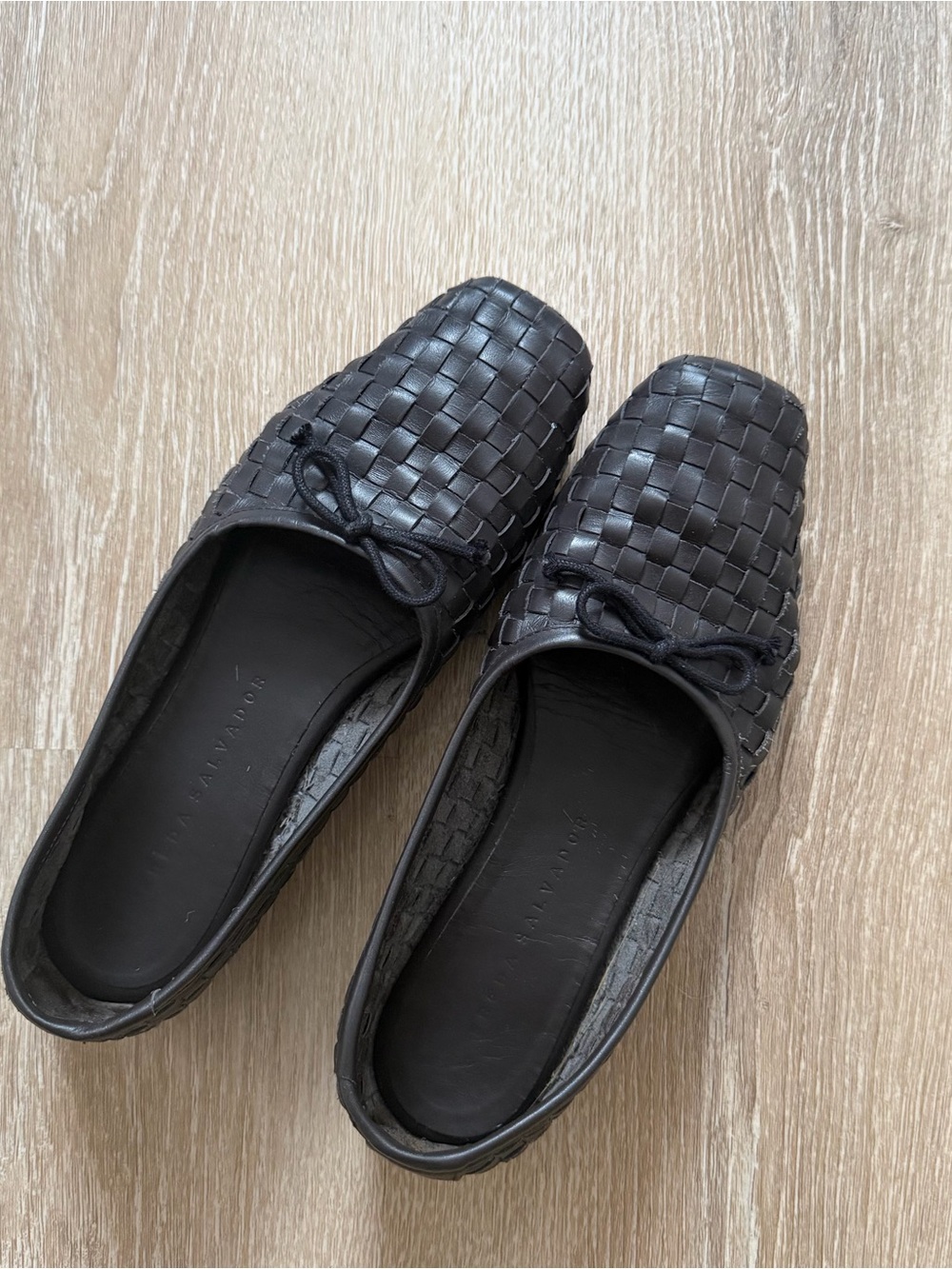Woven leather Freda Salvador flats